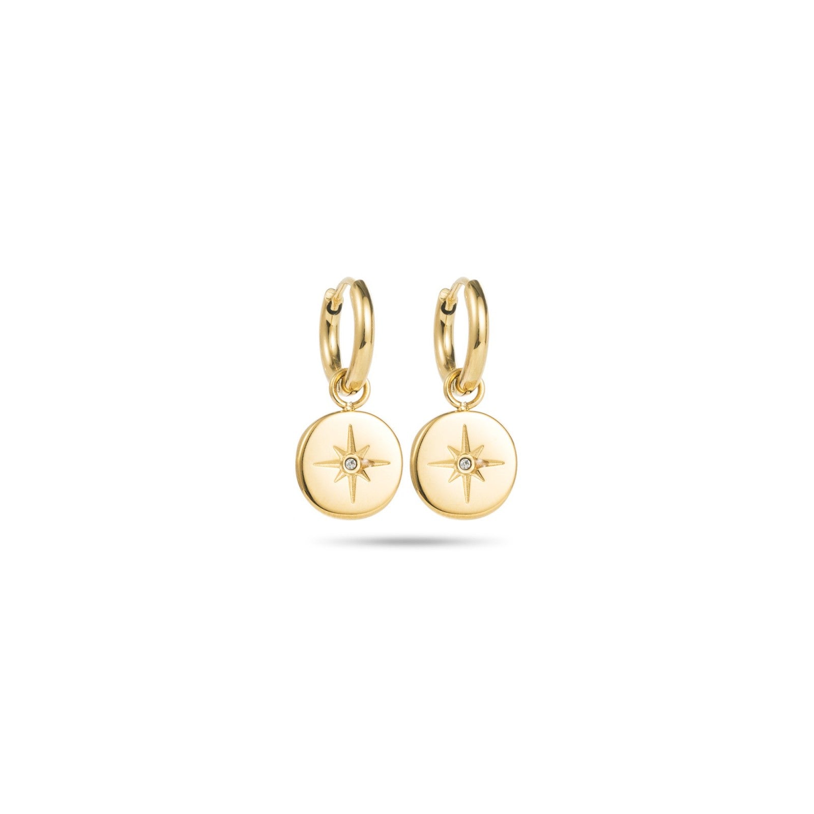 Mini créoles étoile strass