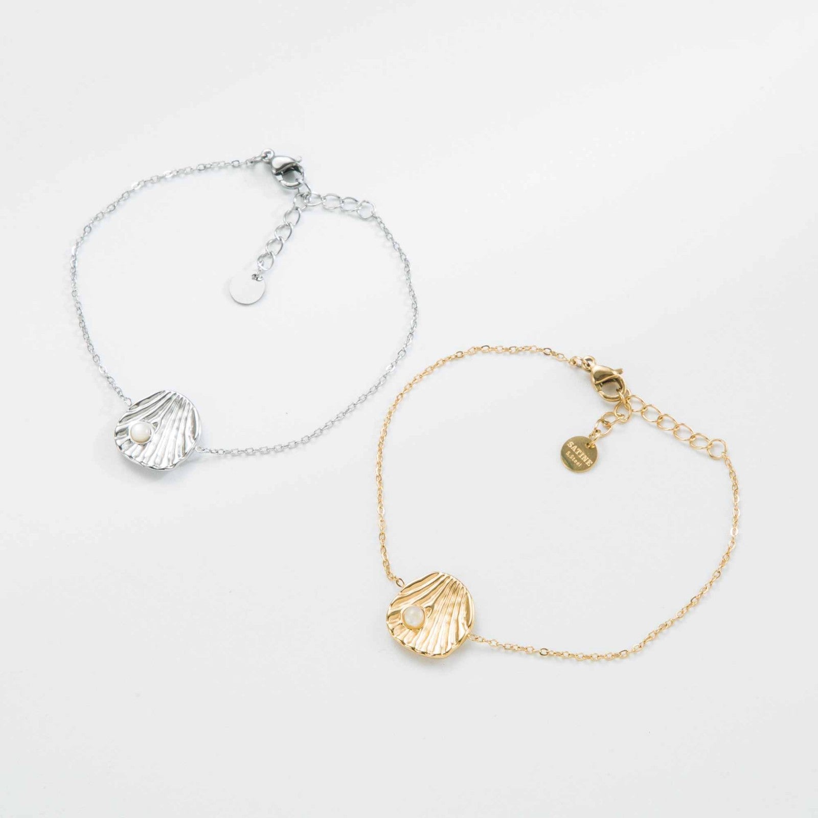 Bracelet coquillage avec perle