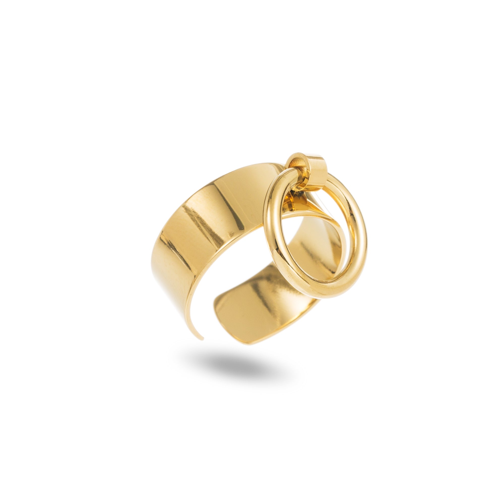 Bague breloque avec anneau